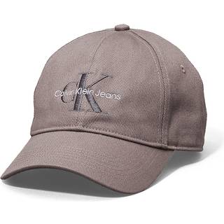 Embroidered Monogram Logo Baseball Cap - Grey - One Size