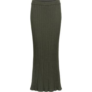 Lang Strikket Nederdel