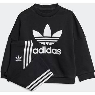 adidas originals adidas Originals Black Loose Sweatshirt and Flared Leggings Set
