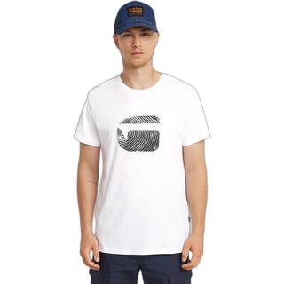 Finger Print Burger T-Shirt - White - Men