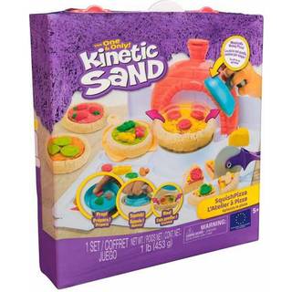 Kinetic Sand Squish Pizza legetøjssæt med magisk sand