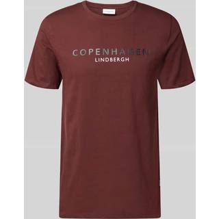 Copenhagen Print T-shirt, Burgundy, XXL