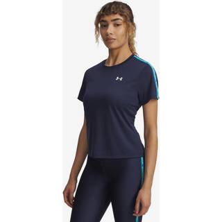 Under Armour Tech™ Wordmark Tape Women's Short Sleeve Washed Navy / High Vis Yellow / White M