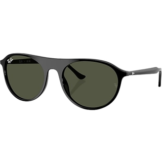 Ray - Ban Unisex RB2215 901/31 Solbriller Acetat Sort Grøn Firkantet Normal