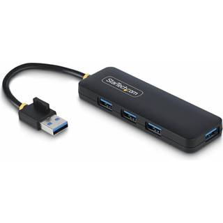 4-Port USB-A Hub 5Gbps Bus Powered Small Travel Mini Hub Multi-Port USB 3.0 Splitter Portable USB Hub