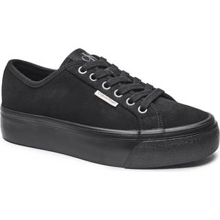 Suede Warm Winter Platform Trainers - Black - EU 35