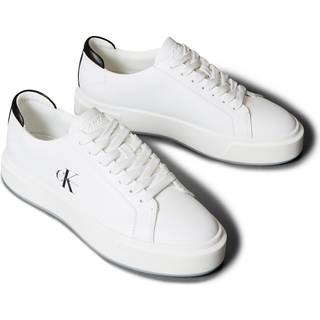Leather Signature Logo Trainers - White - EU 40