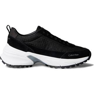 Suede and Emblem Logo Nylon Trainers - Black - EU 42
