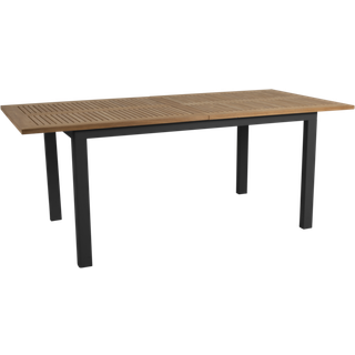Brafab, Lyon Spisebord 92x194-252 cm Sort/Teak Brafab