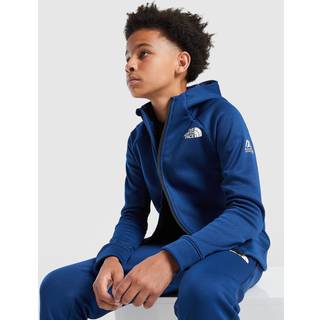 The North Face Boy's Mountain Athletics Full Zip Hoodie Fleecejakke Børn størrelse S farve blå