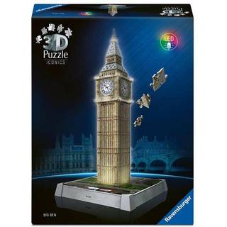 Ravensburger 3D puslespil Iconic Big Ben med lys - 235 dele
