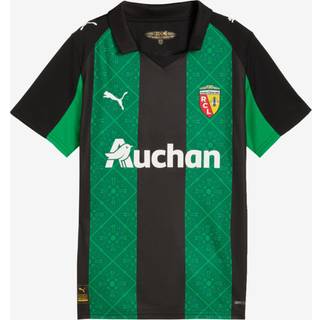 PUMA RC Lens 25/26 Away Jersey Youth, Clothing, Black/Jade Green, 15-16Y