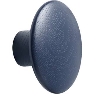 Muuto Dots Krog Træ Ø9 Cm Midnatsblå - Kroge & Bøjler Ask Midnight Blue - 03233