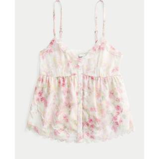 Hollister Hollister Pink Babydoll Chiffon Top