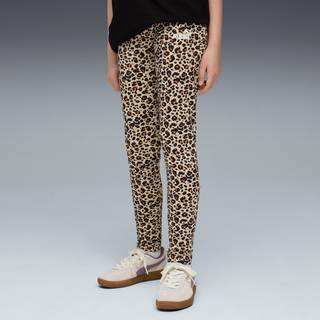 PUMA Essentials Graphic Animal Print Leggings Youth, Clothing, Toasted Almond, 13-14Y