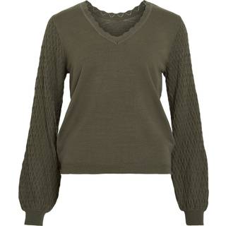 Viemi V-udskæring Striktrøje