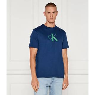 Calvin Klein Jeans Logo T Shirt Blue