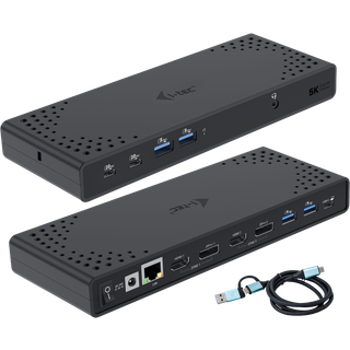i-tec USB 3.0 / USB-C / Thunderbolt 3 Dual Display Docking Station Gen2 + Power Delivery 100W