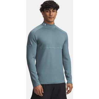 Under Armour Cold Weather Grid Men's Long Sleeve Mock Jasper Blue / Serpentine / White XS