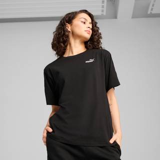 PUMA ESS TAPE Relaxed Tee Women, Clothing, Black, XL