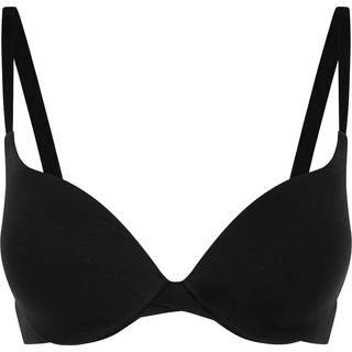Hunkemöller Formstøbt pushup-bøjle-bh i bomuld sort - 70E