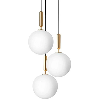 Nuura Miira 3 Lysekrone 370 Mm / Opal - Lysekroner & Loftskroner Glas Messing - 2031020