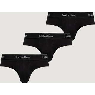 3 Pack Hip Briefs - Icon Cotton Stretch - Black - XL