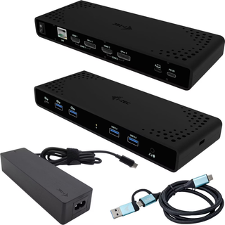 i-tec Universal Dual 4K Display Docking Station + Power Delivery 85W