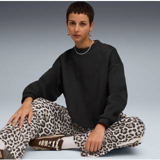 PUMA Wardrobe Essentials Oversized Crew Women, Women, Black, M
