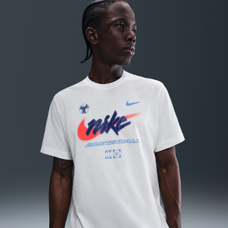Nike Basketball-T-shirt til mænd - hvid - XXL