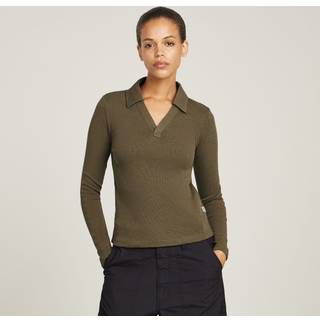 Polo Top Slim - Green - Women