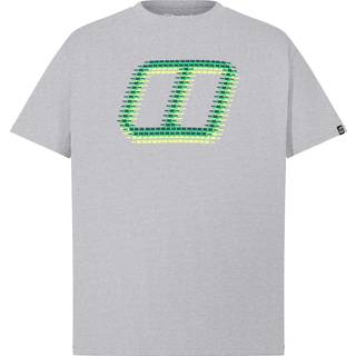 Men's Glitched Blocks Tee - Grey