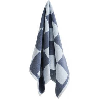 Hay Check Håndklæde 50x90 Cm Steel Blue - Håndklæder & Badelagner Bomuld Stålblå - AE738-E153-AP22