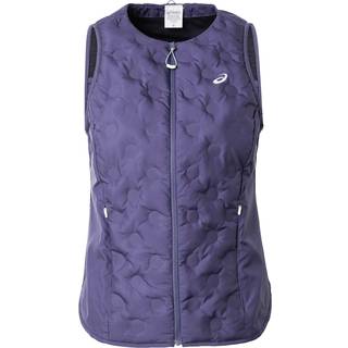 ASICS Nagino Padded Gilet Running Vests Women - Blue Grey, Size L - blue_grey