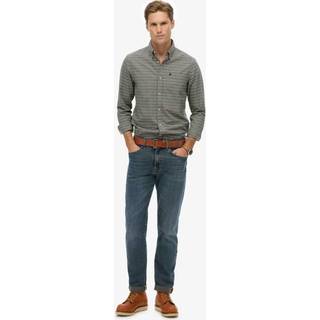 Superdry Superdry Grey Premium Check Oxford Shirt - xxlarge