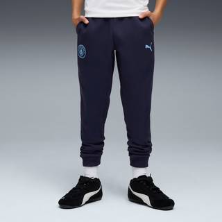 PUMA Manchester City FtblEssentials Pants Youth, Clothing, Navy/Light Blue, 7-8Y