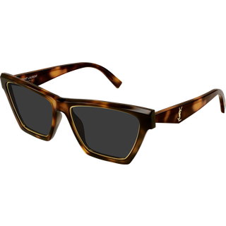 SAINT LAURENT Kvinde SL M103 RIM 001 Solbriller Acetat Havana Grå Cat Eye