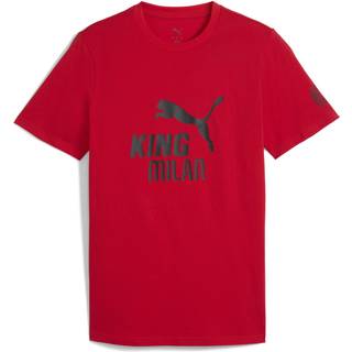 PUMA AC Milan KING Logo Tee Men, Sport, Red/Black, 3XL
