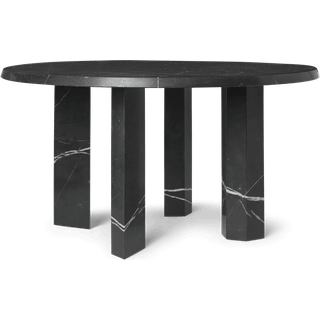 Ferm Living Taula Sofabord Ø67 Cm - Sofabord Marmor Sort - 1104270187