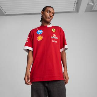 PUMA Scuderia Ferrari 2025 Drivers Tee Men, Clothing, Dark Cherry, XXL