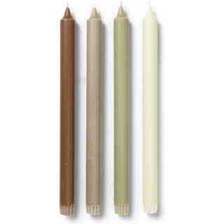Ferm Living Pure Botanic Blend lys 30 Cm 4-pak - Lys Stearin Mixed - 1104269777