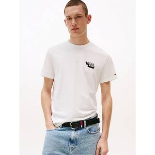 Tommy Jeans Tommy Jeans White Slim Stack Logo T-Shirt
