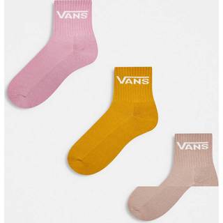 Vans - Classic Half Crew Socks (3 pairs), Man, Pink, Size: M (38.5-42) - Pink - M (38.5-42)