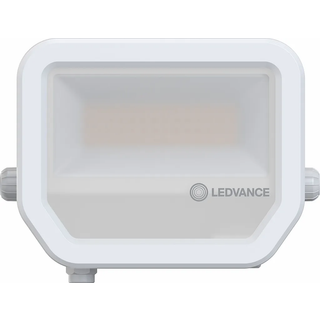 Ledvance LED Projektør Aluminium Hvid 17W 2200lm 100D - 830 Varm Hvid | IP66 - Symmetrisk