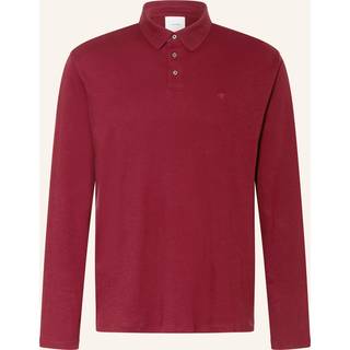 Long Sleeve Polo Shirt - Burgundy - S