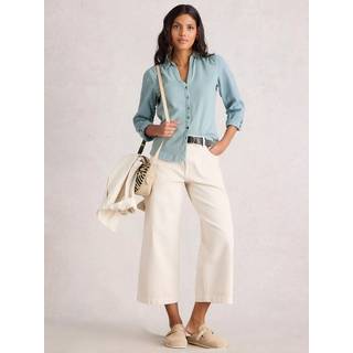White Stuff White Stuff Green Annie Mix Jersey Shirt - 36