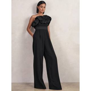 Reiss Reiss Sabbie skulpturel stropløs buksedragt med brede bukseben