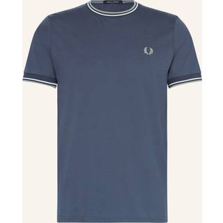 Fred Perry Twin Tipped T Shirt Dark Airforce