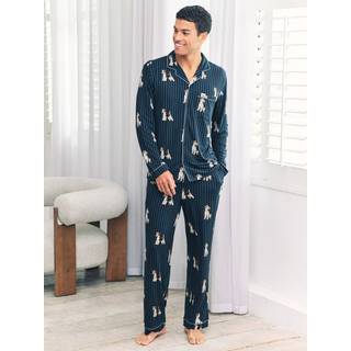 Chelsea Peers Chelsea Peers Terrier Hundestribet Lang Pyjamas Sæt