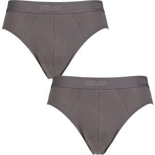 Sloggi 2-pak SLG Base Midi Briefs - Grey - X-Large